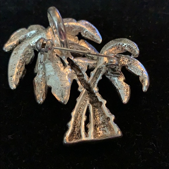 Twin Palm Tree Necklace and Matching Earring Set - Picture 5 of 7